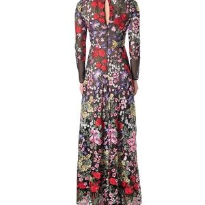 Dress the population.  Ava Floral Embroidered Long Sleeve Crew Neck Gown